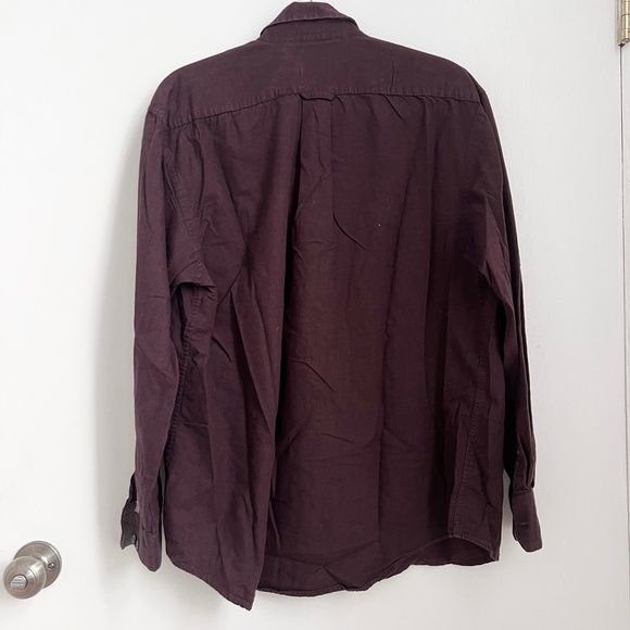 Red Button Down Shirt Mens Size Large Izod - Picture 3 of 3